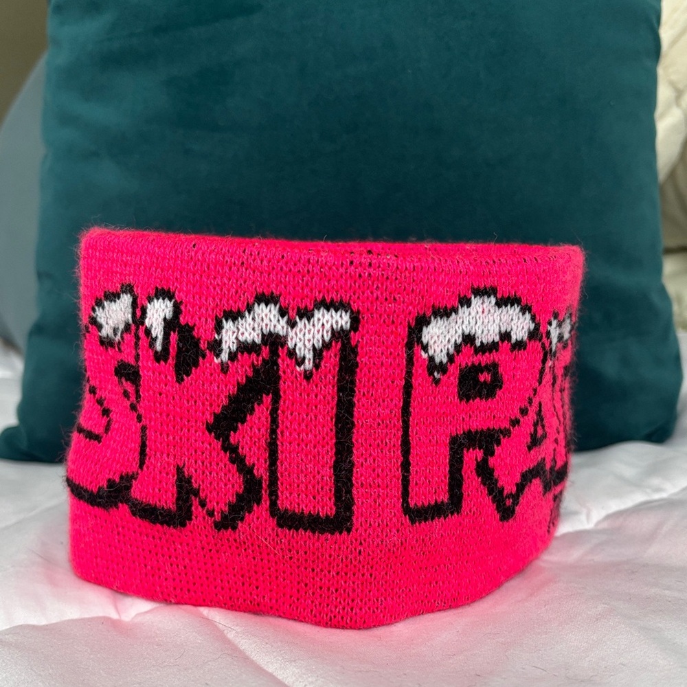 Vintage 1990 Ski Patrol Movie Promo Headband Epic Productions Inc Hot Pink